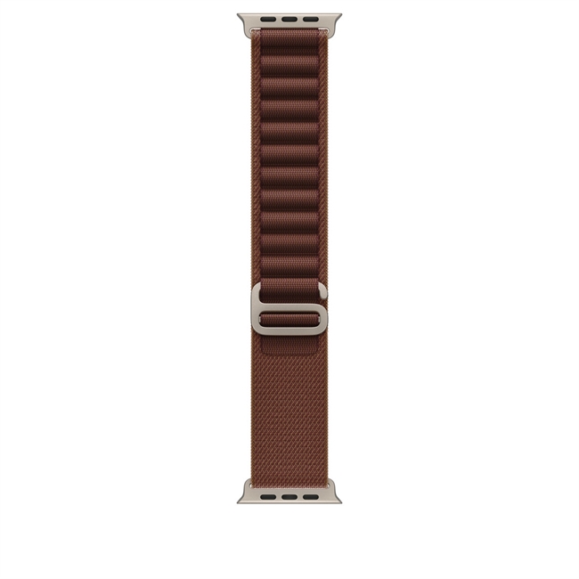 Apple Watch 49mm Bordeaux Alpine Loop - Small - Naturligt Titanium Finish
