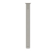 Apple Watch 49mm Halvtransparent Grå Ocean Band Extension - Naturligt Titanium Finish