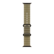 Apple Watch 49mm Halvtransparent Tanggrøn Ocean Band - Sort Titanium Finish