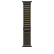 Apple Watch 49mm Mørk Olivengrøn Alpine Loop - Small - Sort Titanium Finish
