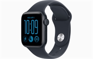 Apple Watch SE 3 GPS & 5G 40mm Midnat Aluminium Case med Marineblå Sport Band - M/L