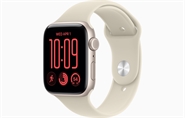 Apple Watch SE 3 GPS & 5G 44mm Stjerneskær Aluminium Case med Sand Sport Band - S/M