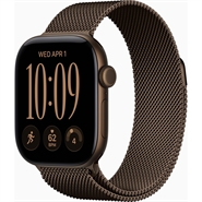 Apple Watch Series 12 GPS 42mm Mørk Bronze Aluminium Case med Mørk Bronze Milanese Loop