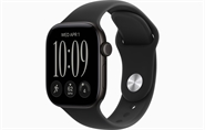 Apple Watch Series 12 GPS 42mm Sort Aluminium Case med Sort Sport Band - M/L