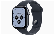 Apple Watch Series 12 GPS & 5G 42mm Natblå Ceramic Case med Marineblå Sport Band - S/M