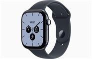 Apple Watch Series 12 GPS & 5G 46mm Natblå Ceramic Case med Marineblå Sport Band - S/M