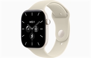 Apple Watch Series 12 GPS & 5G 46mm Perlehvid Ceramic Case med Sand Sport Band - S/M