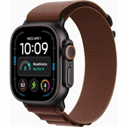 Apple Watch Ultra 4 GPS & 5G 49mm Sort Titanium Case med Bordeaux Alpine Loop - Large