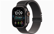 Apple Watch Ultra 4 GPS & 5G 49mm Sort Titanium Case med Sort Titanium Milanese Loop - Medium