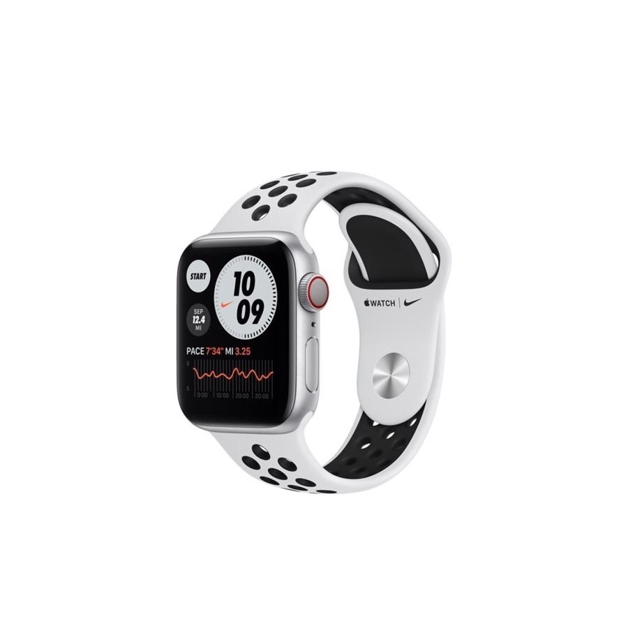 Apple Watch Nike Series 6 GPS 40mm Silver Aluminium Case med Pure Platinum/Black Nike Sport Band