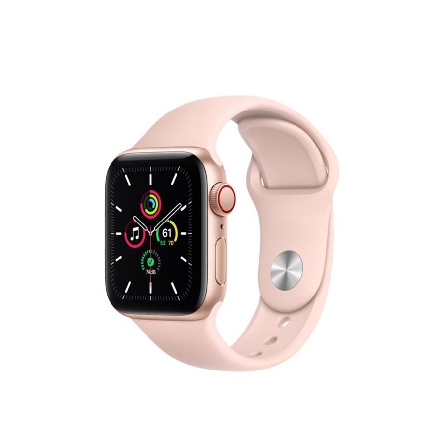 Apple Watch SE GPS & 4G 40mm Gold Aluminium Case med Pink Sand Sport Band