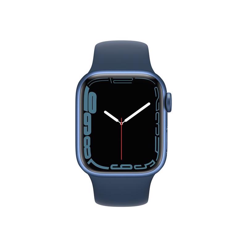 Apple Watch Series 7 GPS & 4G 41mm Blue Aluminium Case med Abyss Blue Sport Band