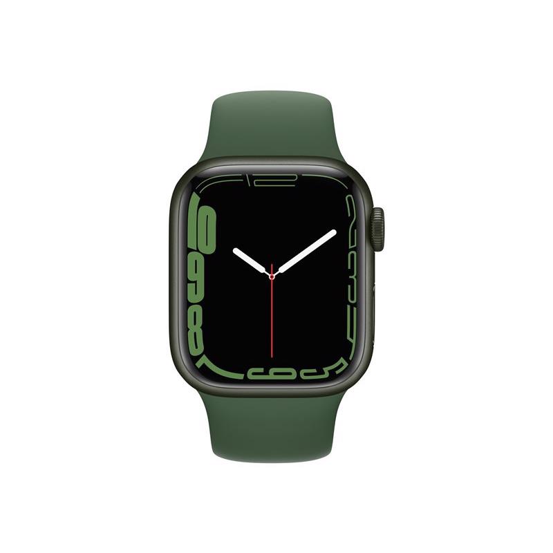 Apple Watch Series 7 GPS & 4G 41mm Green Aluminium Case med Clover Sport Band