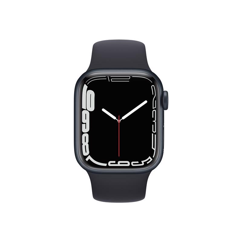 Apple Watch Series 7 GPS & 4G 41mm Midnight Aluminium Case med Midnight Sport Band