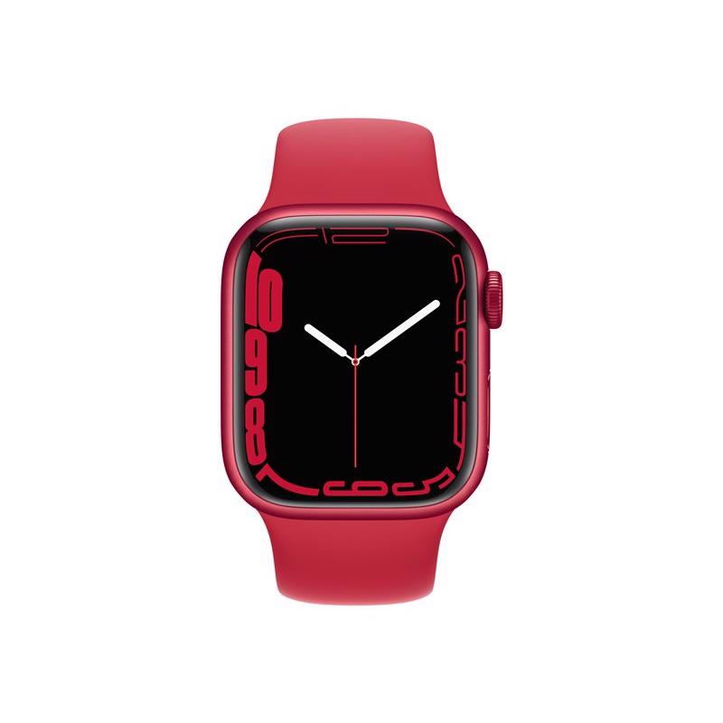 Apple Watch Series 7 GPS 41mm Product Red Aluminium Case med Product Red Sport Band