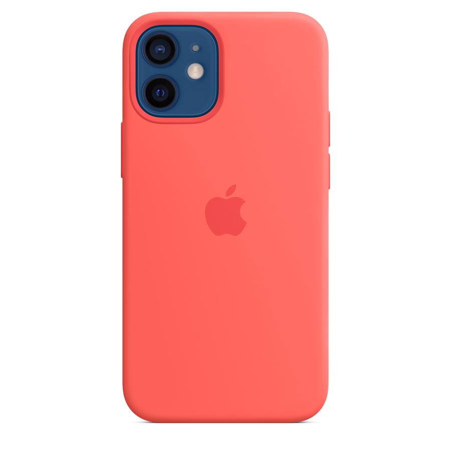 Apple iPhone 12 Mini Silikone Case med MagSafe Pink Citrus