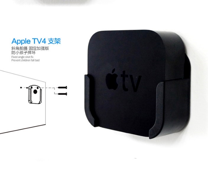 Apple TV vægbeslag til 6th gen. fjernbetjening case