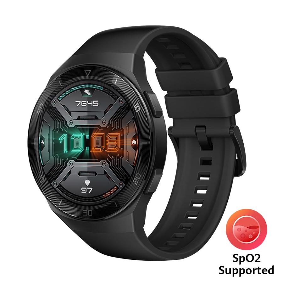 Huawei Watch GT 2e GPS 46mm Graphite Black Med Sort rem