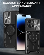 Motorola Moto G75 Armor Cover med skydelåg til kamera