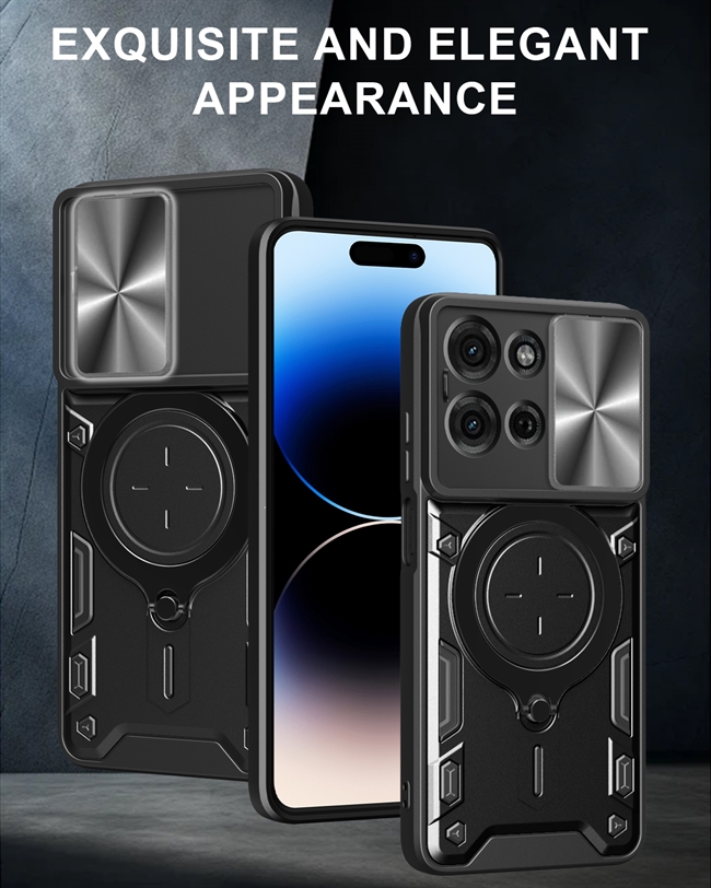 Motorola Moto G75 Armor Cover med skydelåg til kamera
