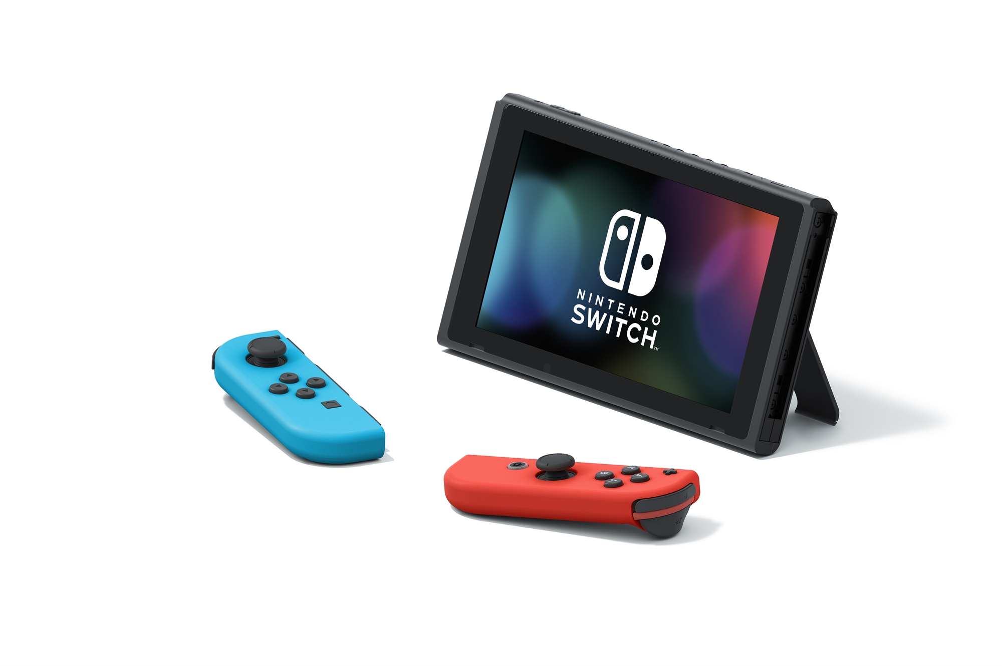 Nintendo Switch - Blue/Neon Red
