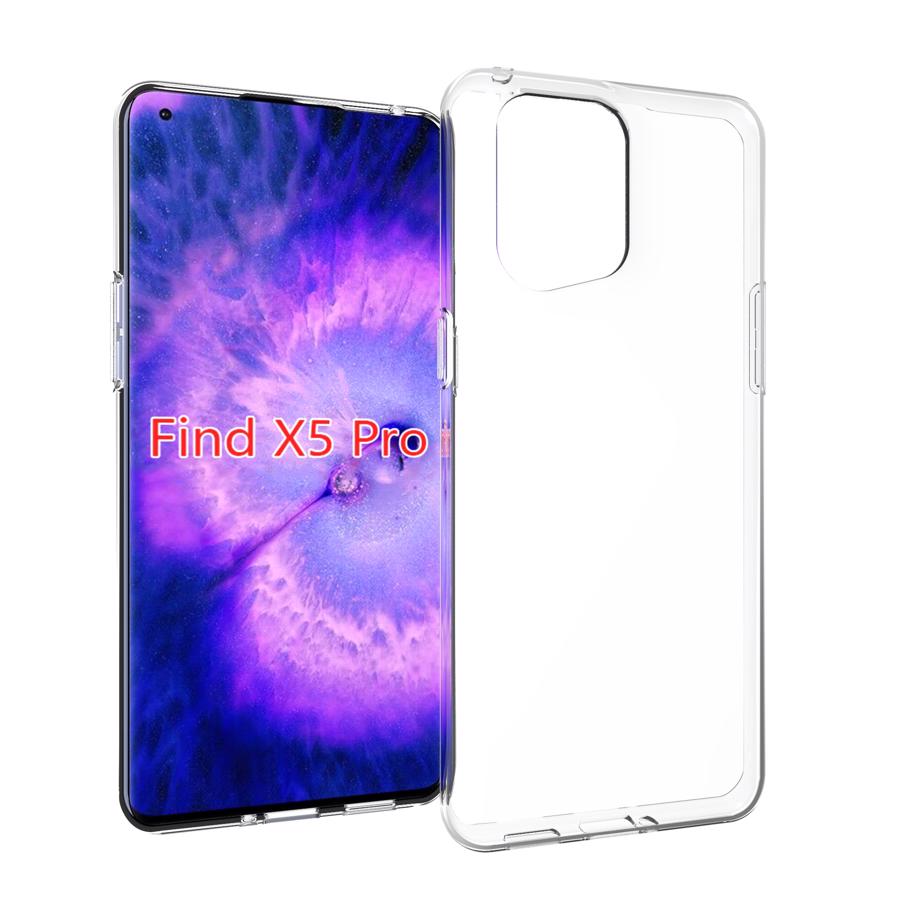Cover Per Oppo Find X5 In Silicone Morbido Con Fibra Di Carbonio - Antiscivolo, Antiurto E Sottile (Nero)