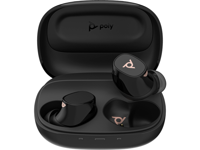 Poly Voyager Free 20 Black Earbuds +Basic Charge Case 