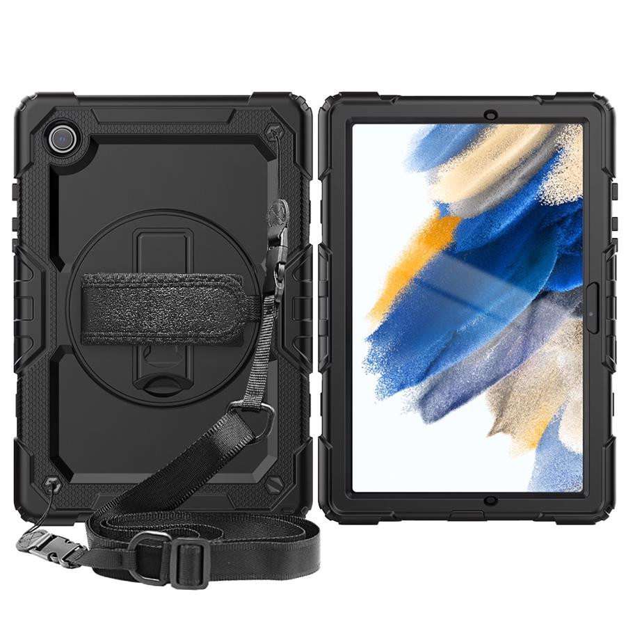 Samsung Galaxy Tab A8 Tough Military Case med roterende strop