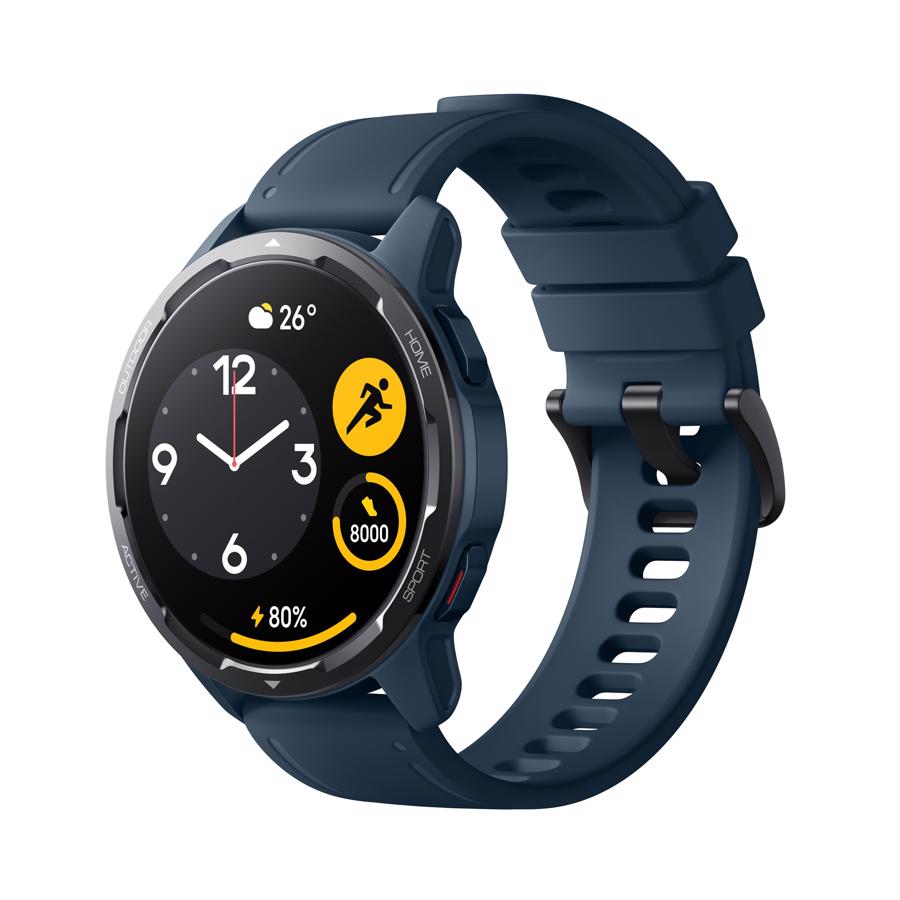 Xiaomi Watch S1 Active GPS 46mm Blå Rustfri Stål med Silikone Rem