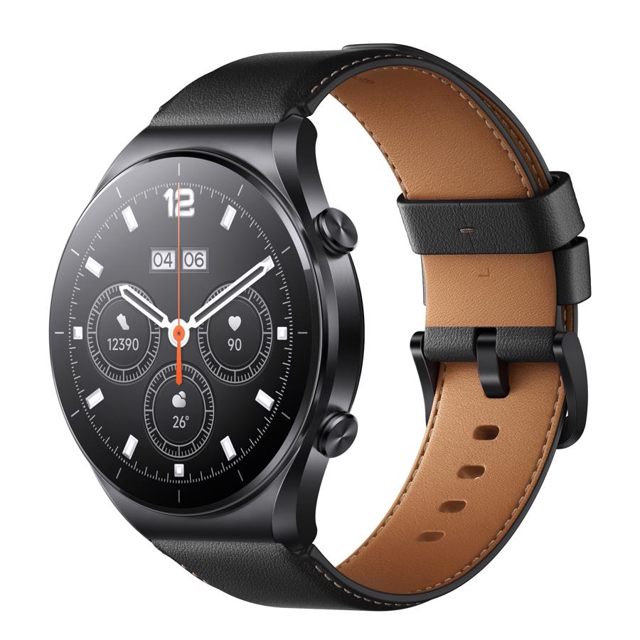 Xiaomi Watch S1 GPS 46mm Sort Rustfri Stål med Læder Rem