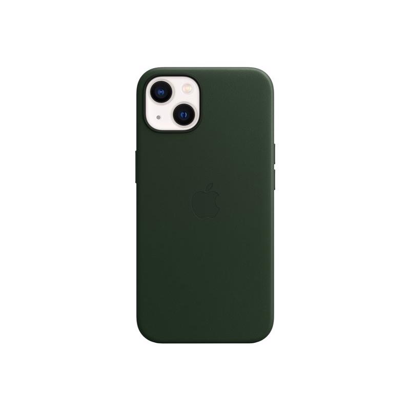 Apple iPhone 13 Leather Case med MagSafe - Sequoia Green