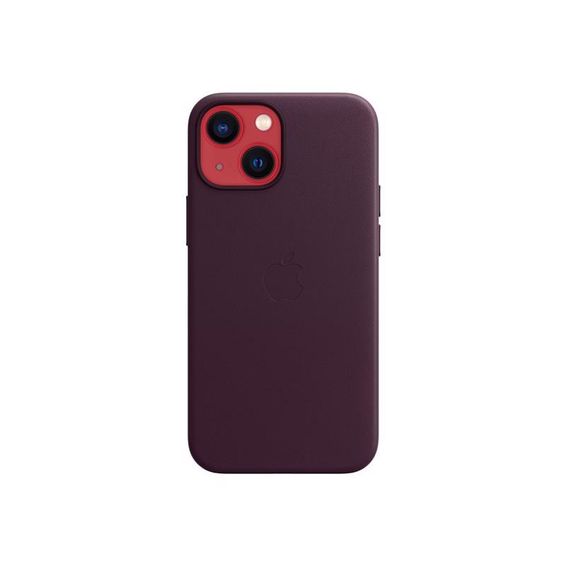 Apple iPhone 13 Mini Leather Case med MagSafe - Dark Cherry
