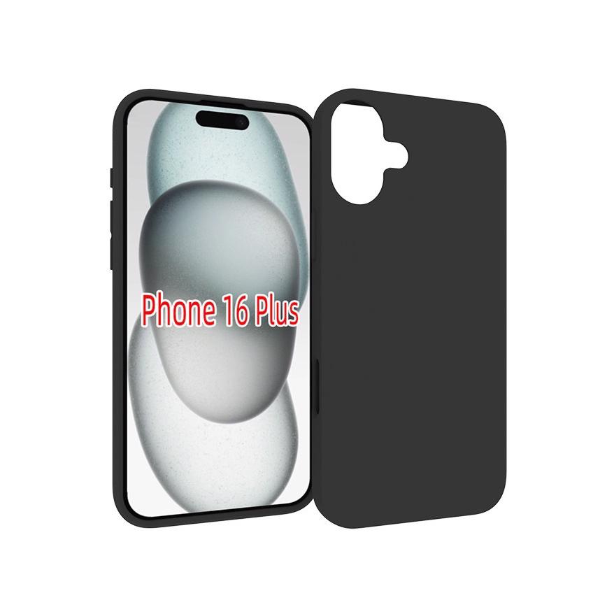 iPhone 16 Plus Sort TPU Cover